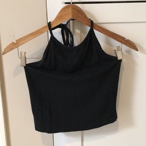 Brandy Melville Black Halter Top Size Small